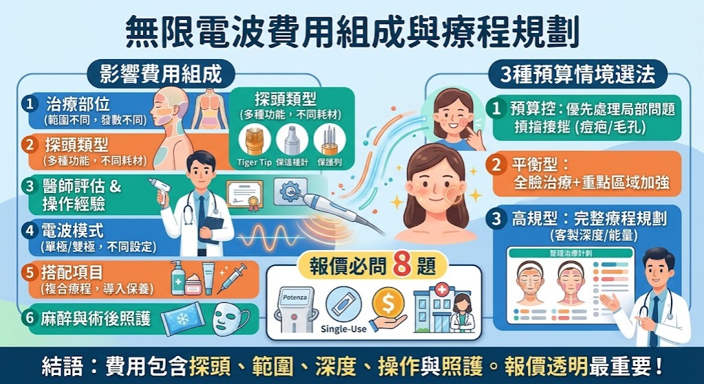無限電波費用怎麼算?療程價格、探頭差異與報價重點完整解析