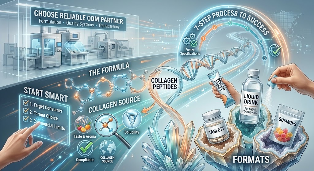 Collagen Supplement ODM Guide: 7-Step Troubleshooting, Manufacturing Checks, and Supplier Selection