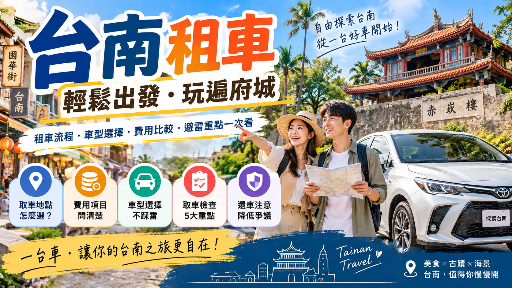 台南租車怎麼選？取車檢查、租車流程、費用與避雷重點一次看