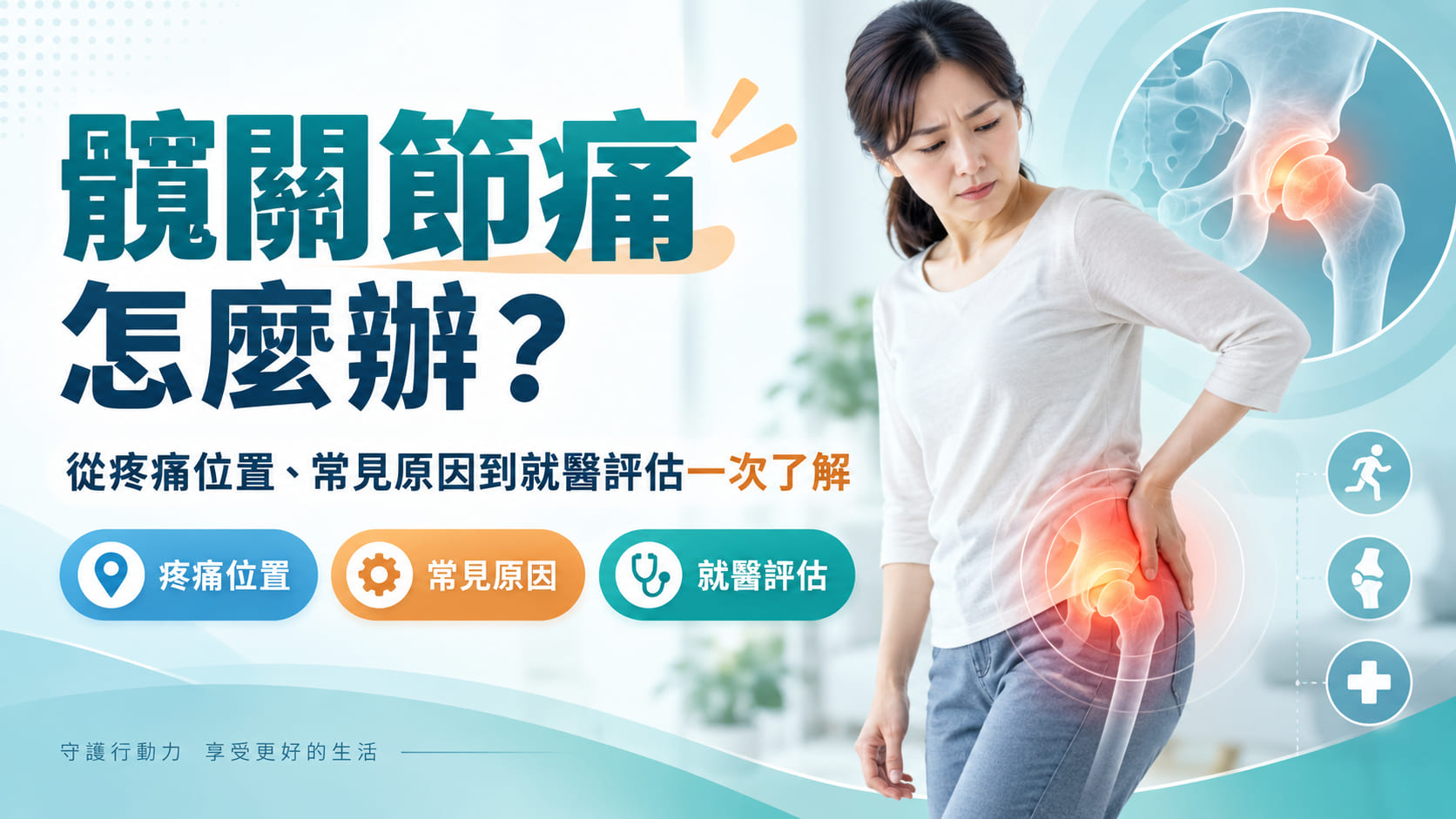 髖關節痛怎麼辦？從疼痛位置、常見原因到就醫評估一次了解